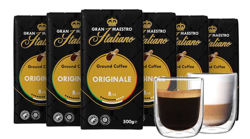 Goedkoop Gran Maestro Italiano - gemalen koffie - 3 KG bestellen