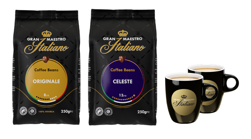 Goedkoop Gran Maestro Italiano 2 x 250 gr koffiebonen bestellen